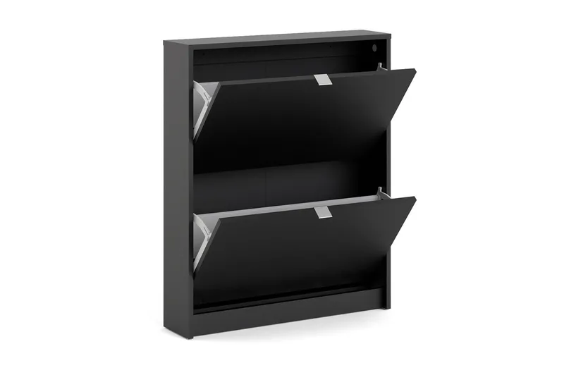 Shoey Skoskåp 2 Fack - Svart - Förvaring - Skoförvaring - Skoskåp