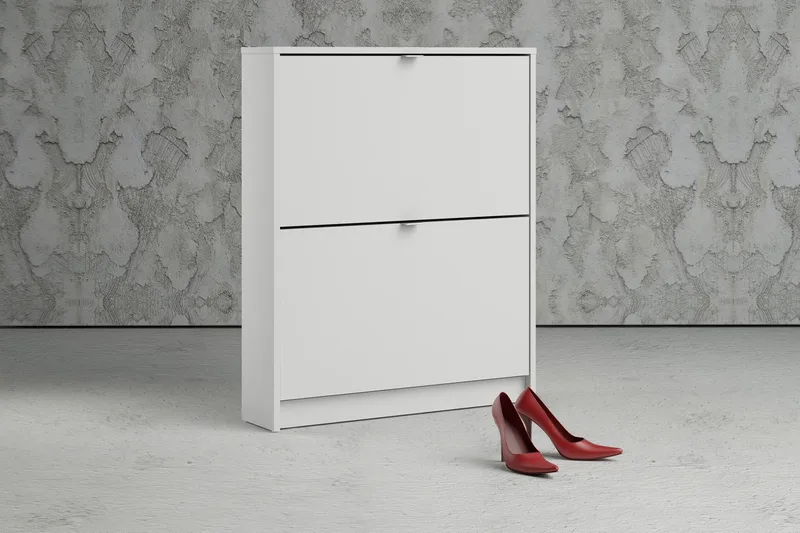 Shoey Skoskåp 2 Fack - Vit - Förvaring - Skoförvaring - Skoskåp