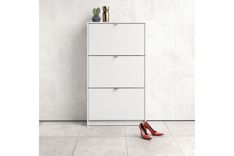 Shoey Skoskåp 3 Fack - Vit - Förvaring - Skoförvaring - Skoskåp