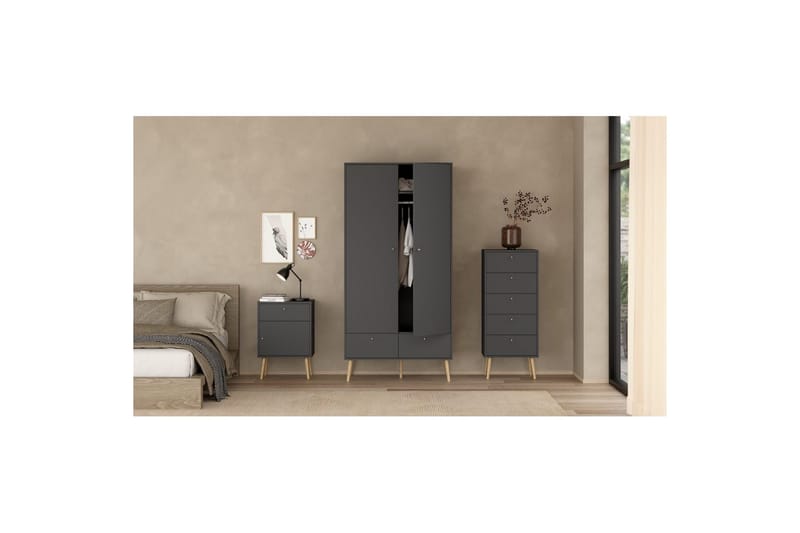 Shoey Skoskåp 4 Fack - Svart - Förvaring - Skoförvaring - Skoskåp