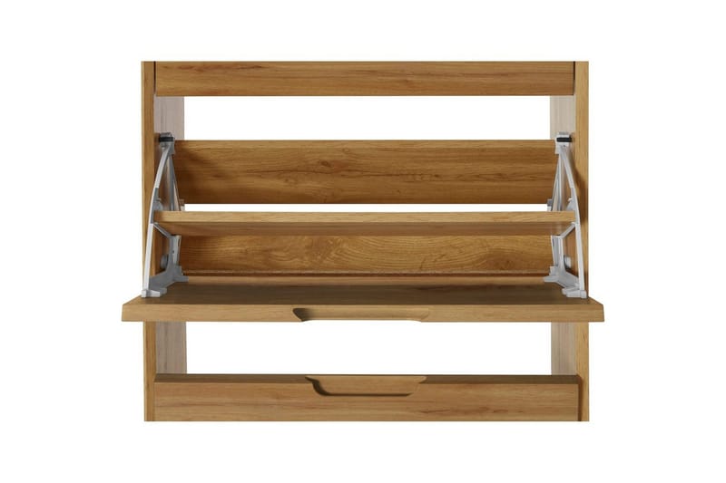 Skoförvaring Ezra 3 klaffar 60x24x125 cm, Wotan-ek - 60x24x125 cm, Wotan-ek - Förvaring - Skoförvaring - Skoskåp