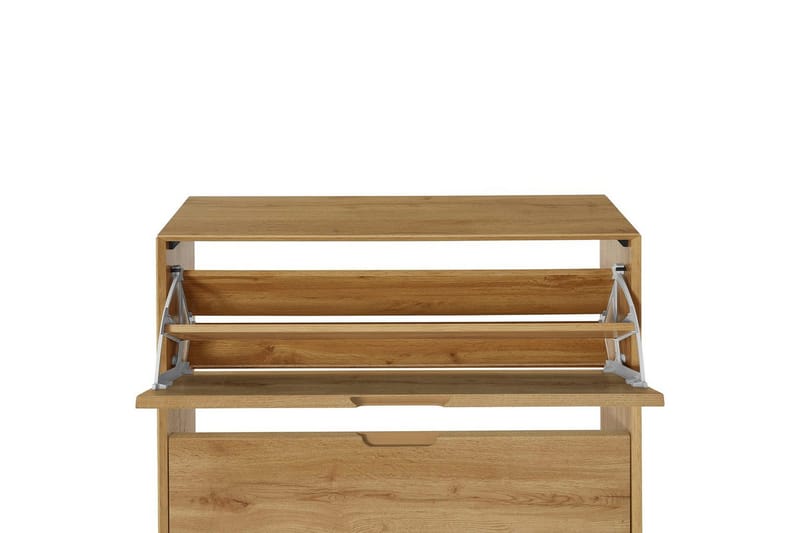 Skoförvaring Ezra 3 klaffar 89x24x125 cm, Wotan-ek - 89x24x125 cm, Wotan-ek - Förvaring - Skoförvaring - Skoskåp