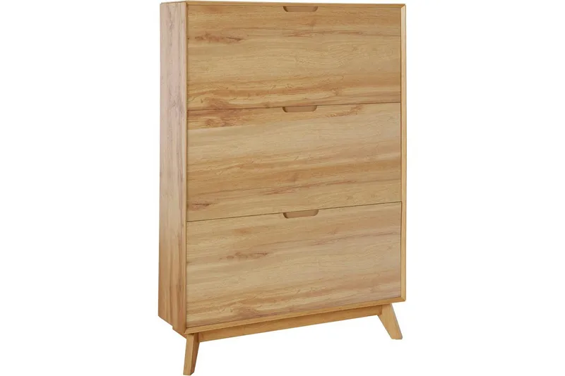 Skoförvaring Ezra 3 klaffar 89x24x125 cm, Wotan-ek, 89x24x125 cm, Wotan-ek