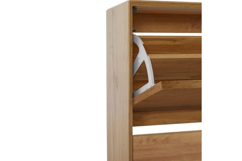 Skoförvaring Ezra 3 klaffar 89x24x125 cm, Wotan-ek - 89x24x125 cm, Wotan-ek - Förvaring - Skoförvaring - Skoskåp