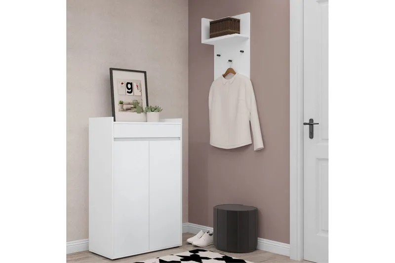 Skoförvaring Kosmo Vit - Vit - Förvaring - Skoförvaring - Skoskåp