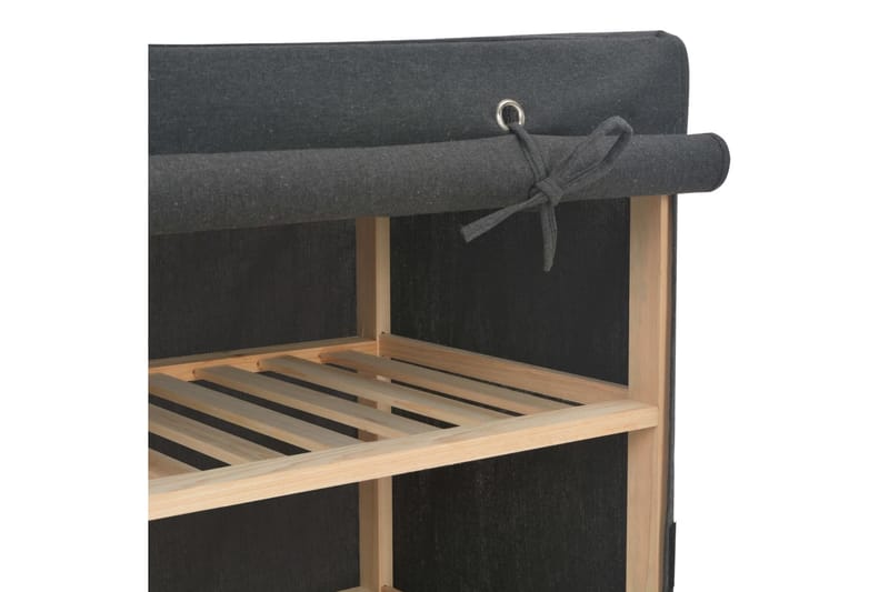 Skoförvaring med överdrag grå 79x40x80 cm tyg - Grå - Förvaring - Skoförvaring