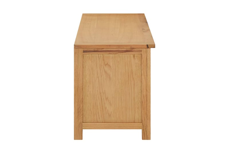 Skohylla 114x37x45 cm massiv ek - Brun - Förvaring - Skoförvaring