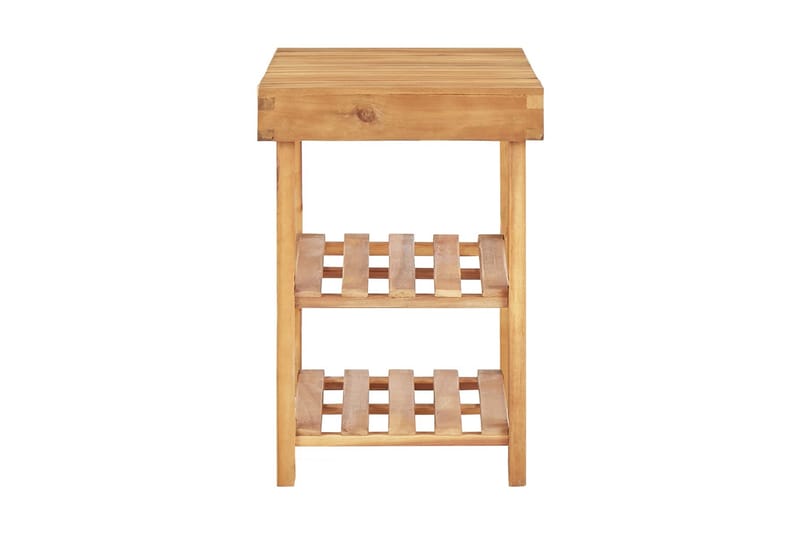 Skohylla 70x32x46 cm massivt akaciaträ - Brun - Förvaring - Skoförvaring