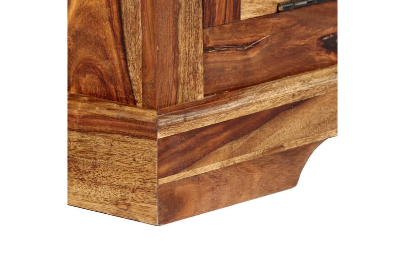 Skoskåp 140x35x90 cm massivt sheshamträ - Brun - Förvaring - Skoförvaring - Skoskåp