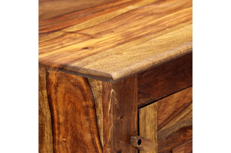 Skoskåp 140x35x90 cm massivt sheshamträ - Brun - Förvaring - Skoförvaring - Skoskåp