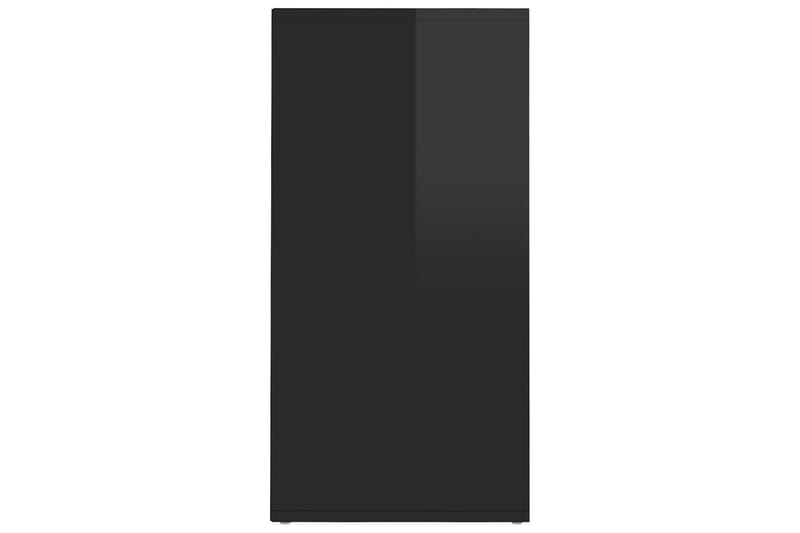 Skoskåp 2 st svart högglans 31,5x35x70 cm spånskiva - Svart högglans - Hallförvaring - Skoförvaring - Skohylla & skoställ