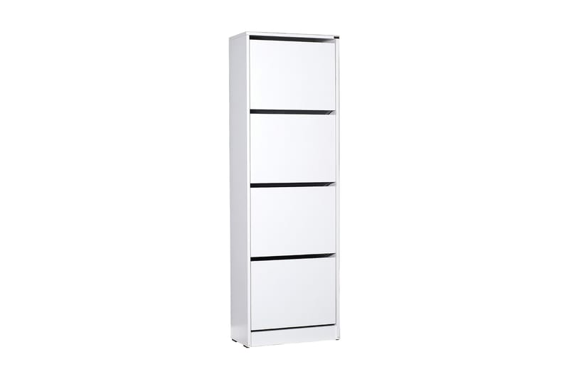 Skoskåp 51x157 cm - Vit - Förvaring - Skoförvaring - Skoskåp