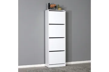 Skoskåp 51x157 cm - Vit - Förvaring - Skoförvaring