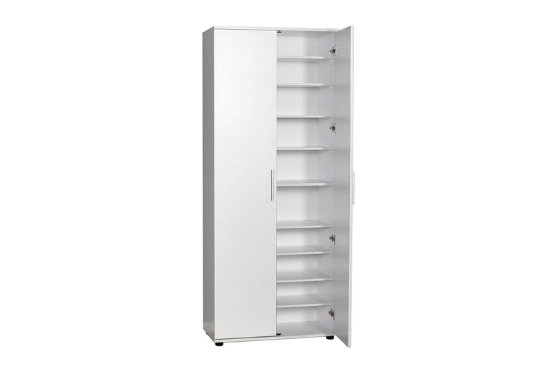 Skoskåp 76x187 cm - Vit - Förvaring - Skoförvaring - Skoskåp