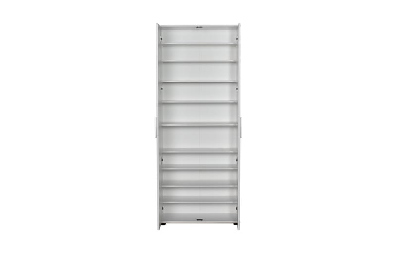 Skoskåp 76x187 cm - Vit - Förvaring - Skoförvaring - Skoskåp