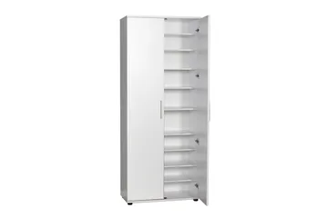 Skoskåp 76x187 cm - Vit - Förvaring - Skoförvaring