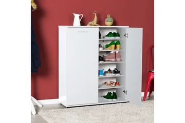 Skoskåp 91x108 cm - Vit - Förvaring - Skoförvaring