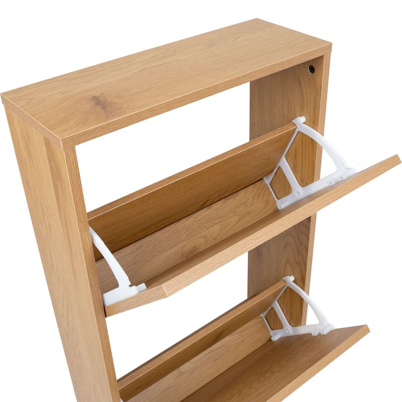 Skoskåp Aalborg 49x18x84 cm - brun - Förvaring - Skoförvaring - Skoskåp