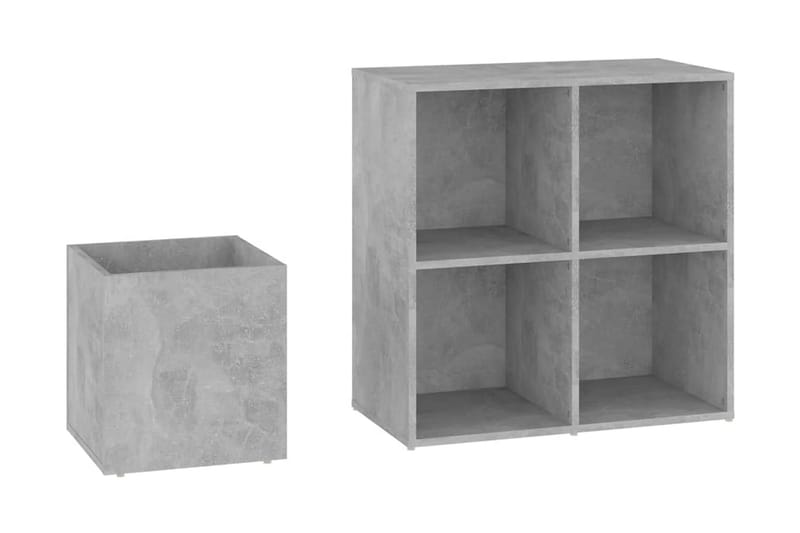 Skoskåp betonggrå 105x35,5x70 cm spånskiva - Betonggrå - Förvaring - Skoförvaring
