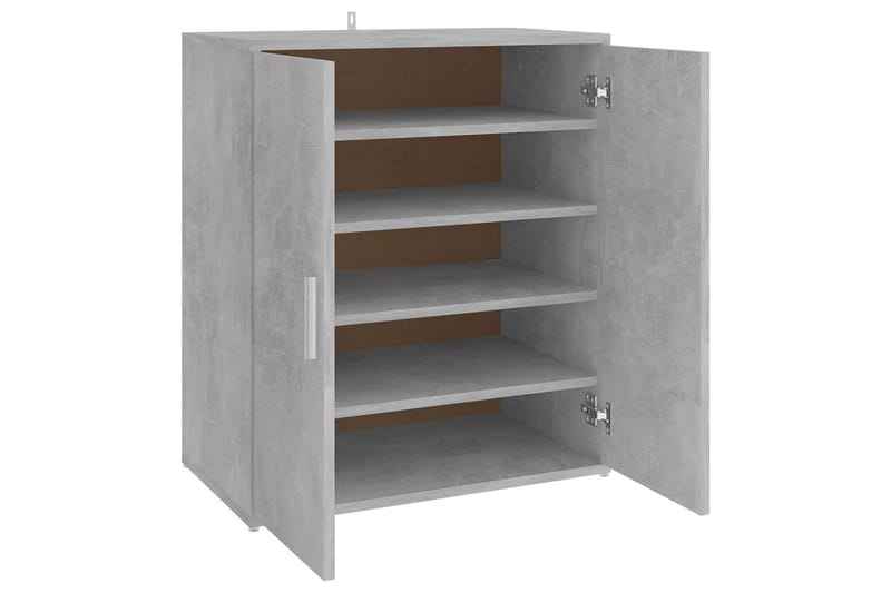 Skoskåp betonggrå 60x35x70 cm spånskiva - Betonggrå - Förvaring - Skoförvaring - Skoskåp