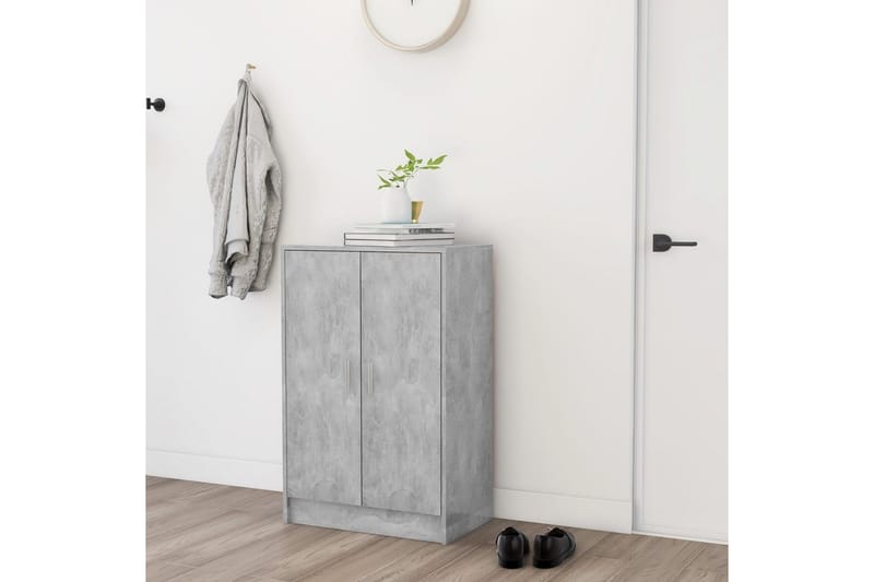 Skoskåp betonggrå 60x35x92 cm spånskiva - Betonggrå - Förvaring - Skoförvaring - Skoskåp