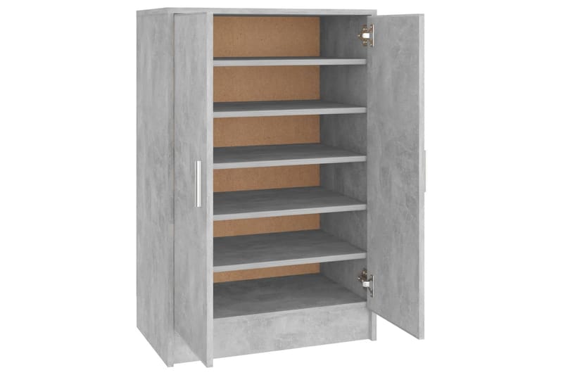 Skoskåp betonggrå 60x35x92 cm spånskiva - Betonggrå - Förvaring - Skoförvaring - Skoskåp