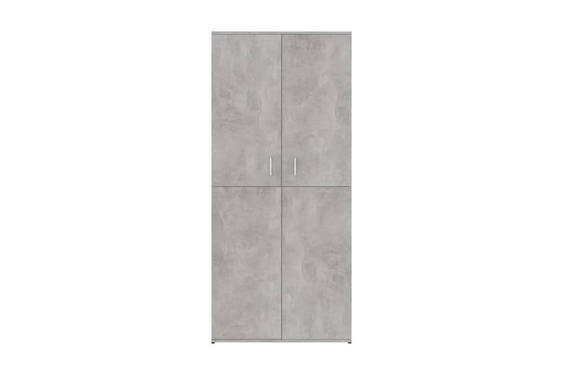 Skoskåp betonggrå 80x39x178 cm spånskiva - Betonggrå - Förvaring - Skoförvaring - Skoskåp