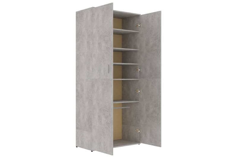 Skoskåp betonggrå 80x39x178 cm spånskiva - Betonggrå - Förvaring - Skoförvaring - Skoskåp
