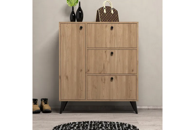 Skoskåp Conin Skoskåp 35x90 cm Natur - Förvaring - Skoförvaring - Skoskåp