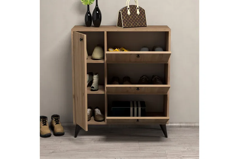 Skoskåp Conin Skoskåp 35x90 cm Natur - Förvaring - Skoförvaring - Skoskåp