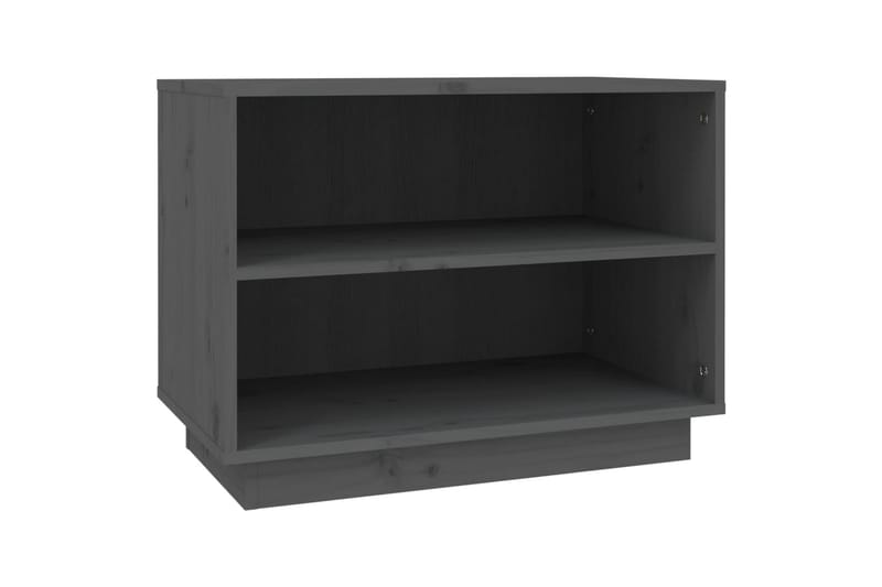 Skoskåp grå 60x34x45 cm massiv furu - Grå - Förvaring - Skoförvaring