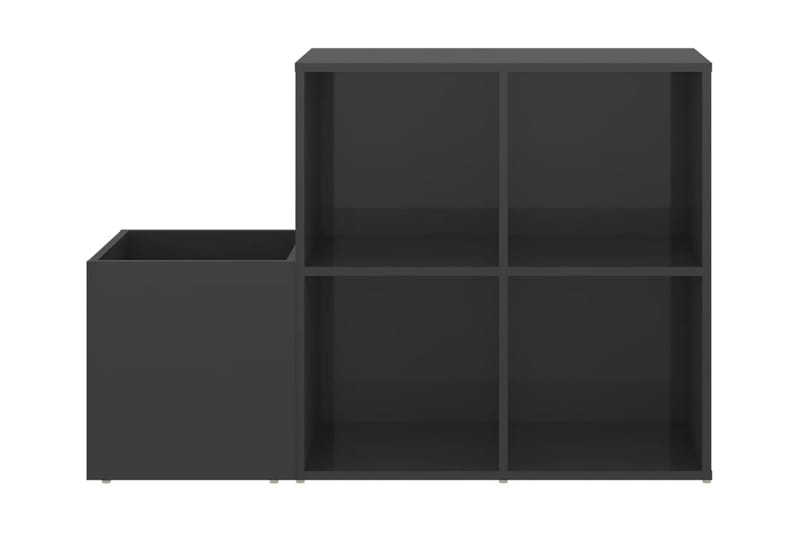 Skoskåp grå högglans 105x35,5x70 cm spånskiva - Grå högglans - Hallförvaring - Skoförvaring - Skohylla & skoställ