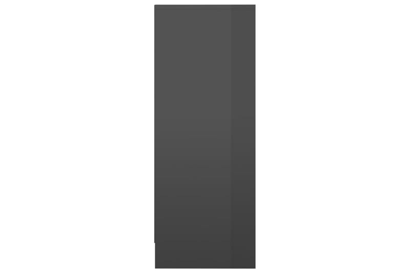Skoskåp grå högglans 31,5x35x90 cm spånskiva - Grå högglans - Hallförvaring - Skoförvaring - Skohylla & skoställ