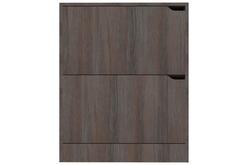 Skoskåp med 2 dörrar grå sonoma-ek 59x24x74 cm spånskiva - Grå ek - Förvaring - Skoförvaring - Skoskåp