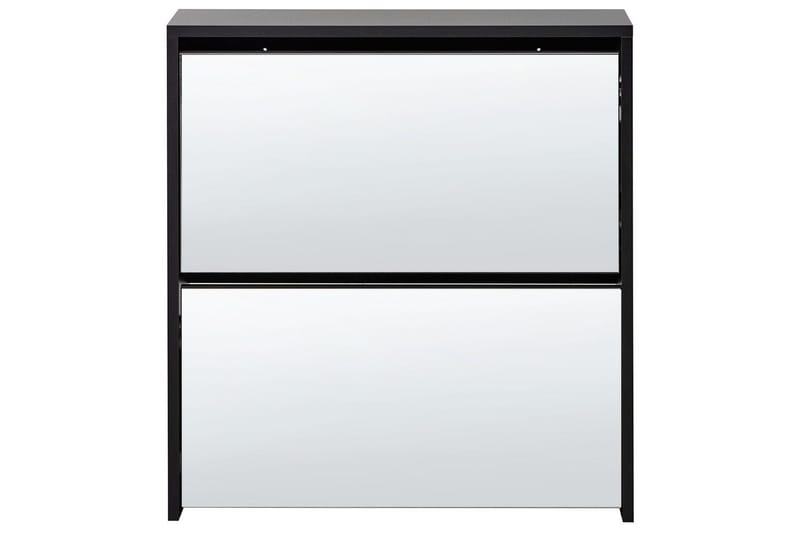 Skoskåp Midfield Svart, Silver, 63x17x67 cm - Svart, Silver, 63x17x67 cm - Förvaring - Skoförvaring - Skoskåp