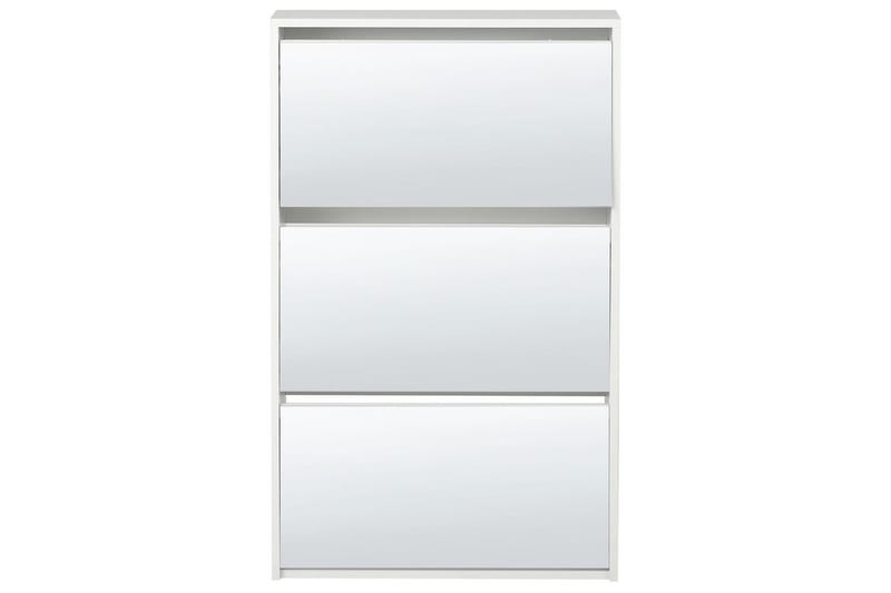 Skoskåp Midfield Vit, Silver, 63x17x103 cm - Vit, Silver, 63x17x103 cm - Förvaring - Skoförvaring - Skoskåp
