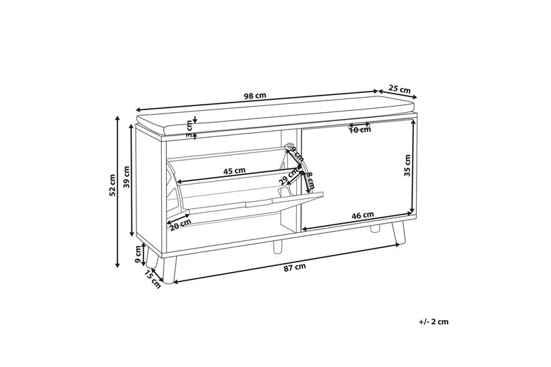 Skoskåp Mineral - Förvaring - Skoförvaring - Skoskåp