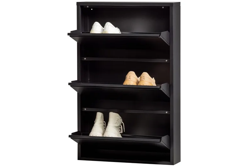 Skoskåp Sabine - Svart - Förvaring - Skoförvaring - Skoskåp