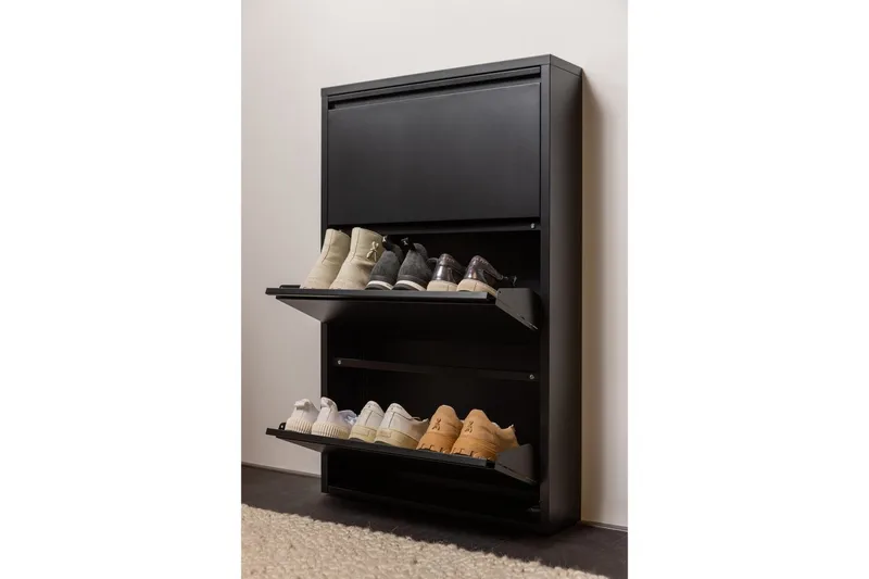 Skoskåp Sabine - Svart - Förvaring - Skoförvaring - Skoskåp