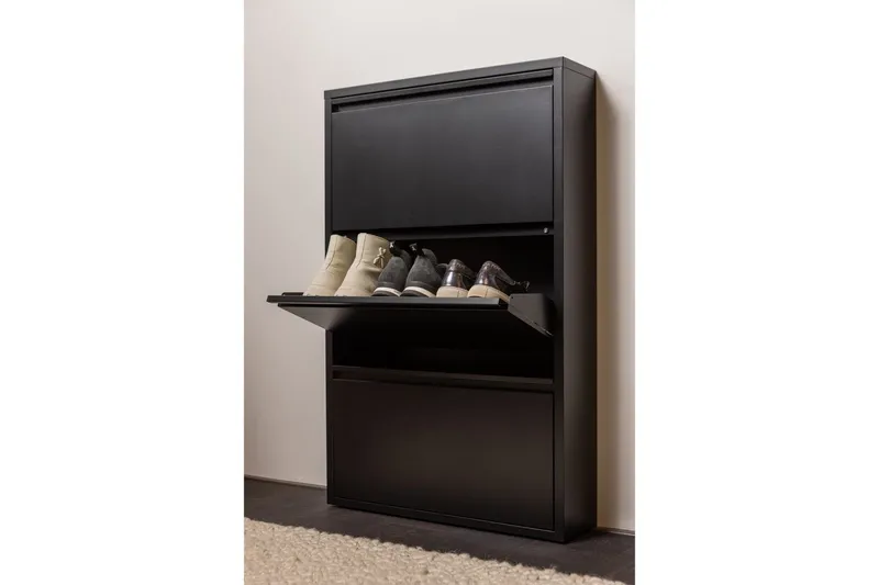 Skoskåp Sabine - Svart - Förvaring - Skoförvaring - Skoskåp