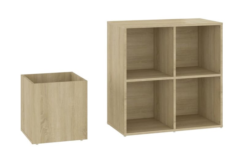 Skoskåp sonoma-ek 105x35,5x70 cm spånskiva - Brun - Förvaring - Skoförvaring