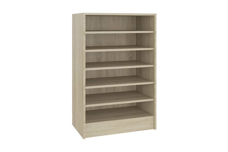 Skoskåp sonoma-ek 60x35x92 cm spånskiva - Brun - Förvaring - Skoförvaring