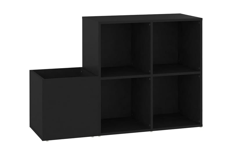 Skoskåp svart 105x35,5x70 cm spånskiva - Svart - Förvaring - Skoförvaring