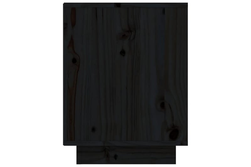 Skoskåp svart 60x34x45 cm massiv furu - Svart - Förvaring - Skoförvaring