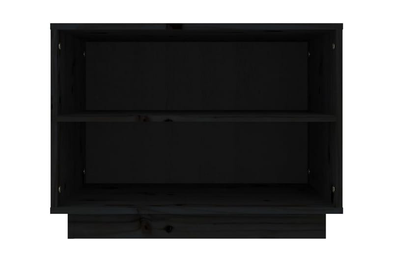 Skoskåp svart 60x34x45 cm massiv furu - Svart - Förvaring - Skoförvaring