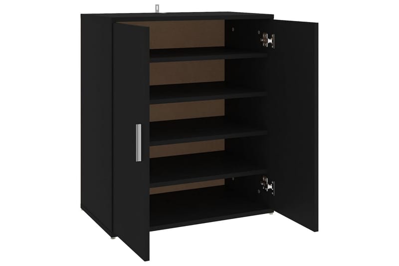 Skoskåp svart 60x35x70 cm spånskiva - Svart - Förvaring - Skoförvaring - Skoskåp