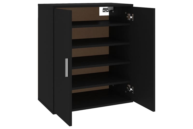 Skoskåp svart 60x35x70 cm spånskiva - Svart - Förvaring - Skoförvaring - Skoskåp