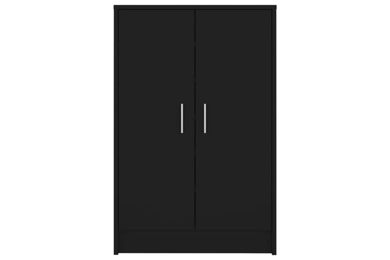 Skoskåp svart 60x35x92 cm spånskiva - Svart - Förvaring - Skoförvaring - Skoskåp