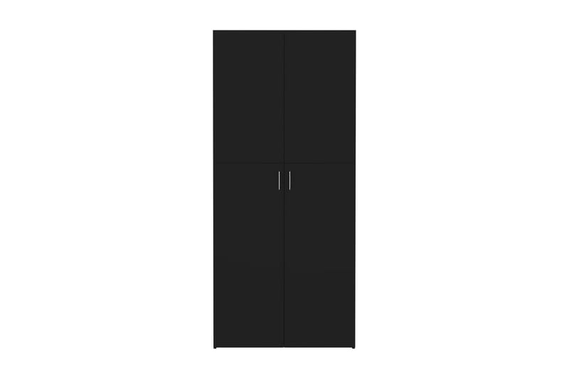 Skoskåp svart 80x35,5x180 cm spånskiva - Svart - Skoskåp - Hallförvaring - Skoförvaring