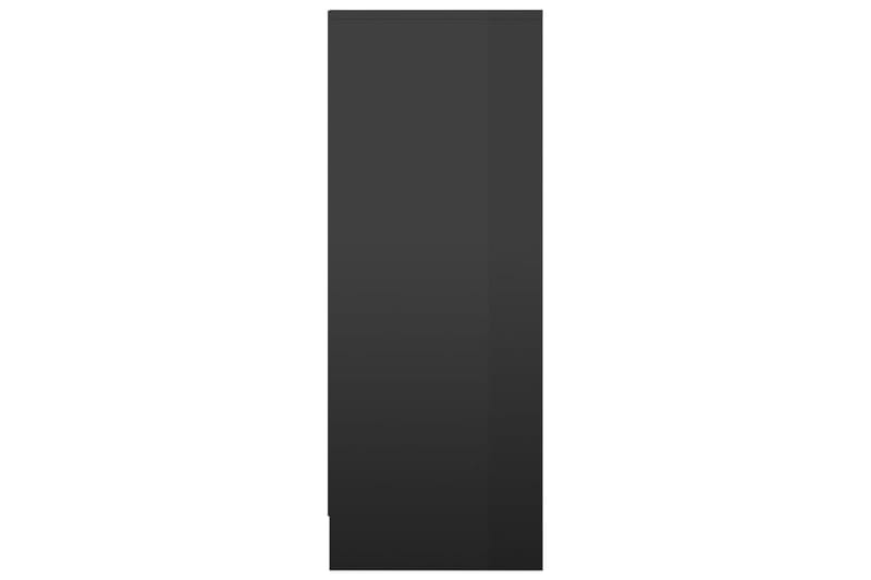 Skoskåp svart högglans 31,5x35x90 cm spånskiva - Svart högglans - Hallförvaring - Skoförvaring - Skohylla & skoställ